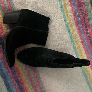 Madewell black suede boots